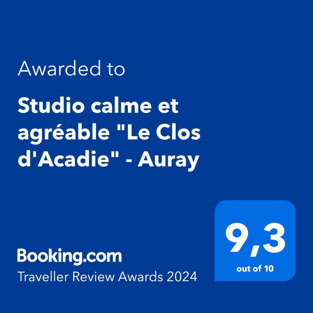 Apartamento Studio calme et agréable Le Clos d'Acadie - Auray Exterior foto